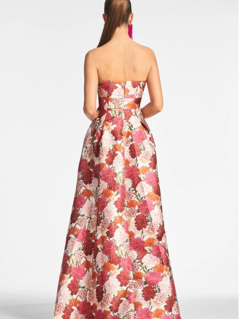 Sachin & Babi Giovanna Floral Jacquard Gown US 10 $795 - Picture 2 of 6